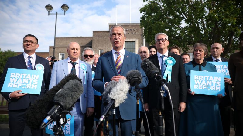 Farage arrasa en Inglaterra y hunde al gobierno de Starmer