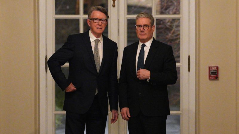 Starmer admite su gran error: nombró a amigo de Epstein embajador en EE.UU.