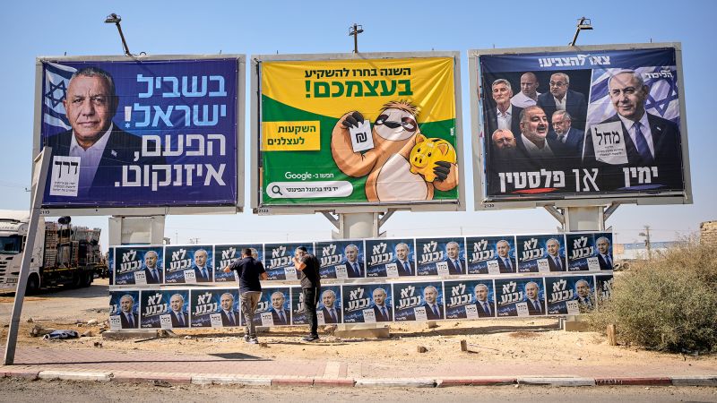 Israel se juega su futuro en las urnas: Netanyahu contra un exjefe militar