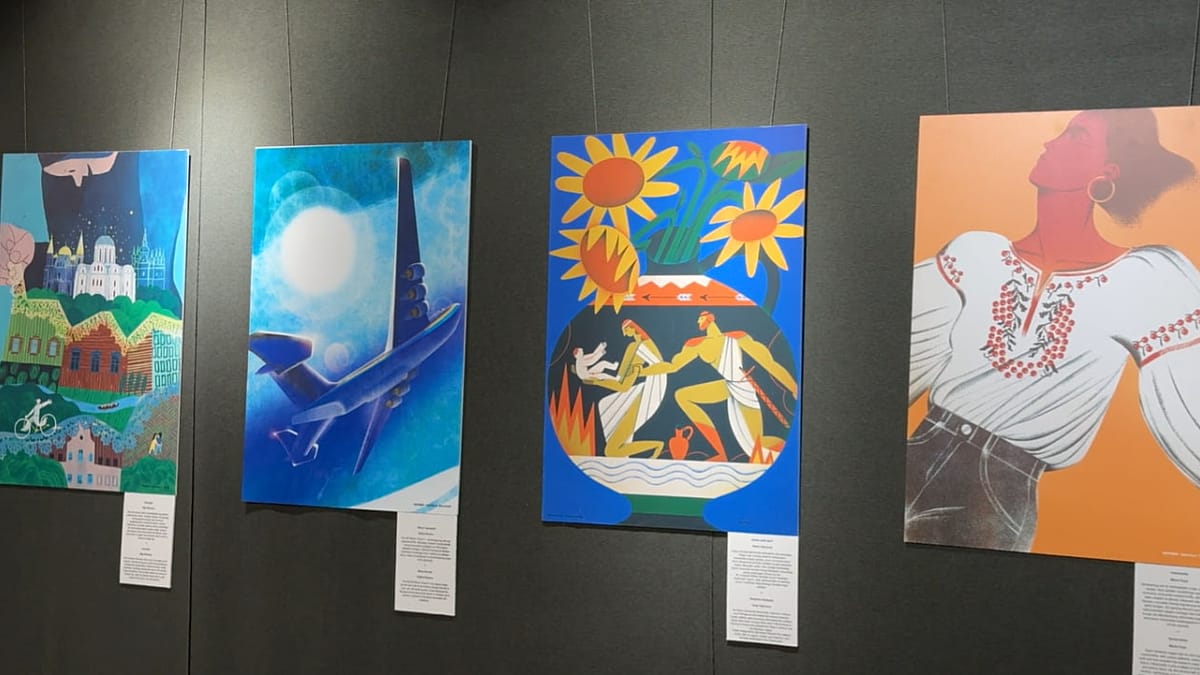 Colores de Ucrania que desafían la guerra en Uzbekistán