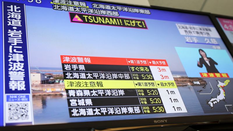 Terremoto de 7.5 azota Japón: alerta de tsunami gigante